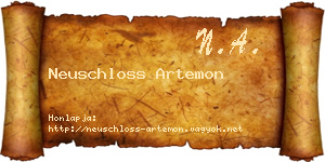 Neuschloss Artemon névjegykártya